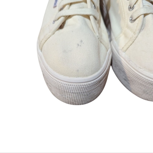 Superga x Chicas Latinas Sneakers size 8 Canvas Cotu Platform Preppy Collab - Picture 8 of 10